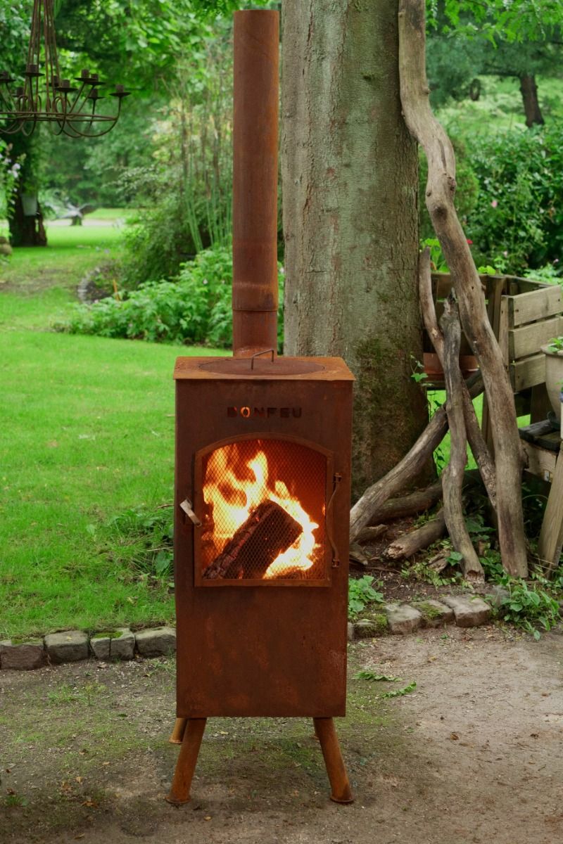 BonFeu BonCarré QLP chimenea de jardín Corten