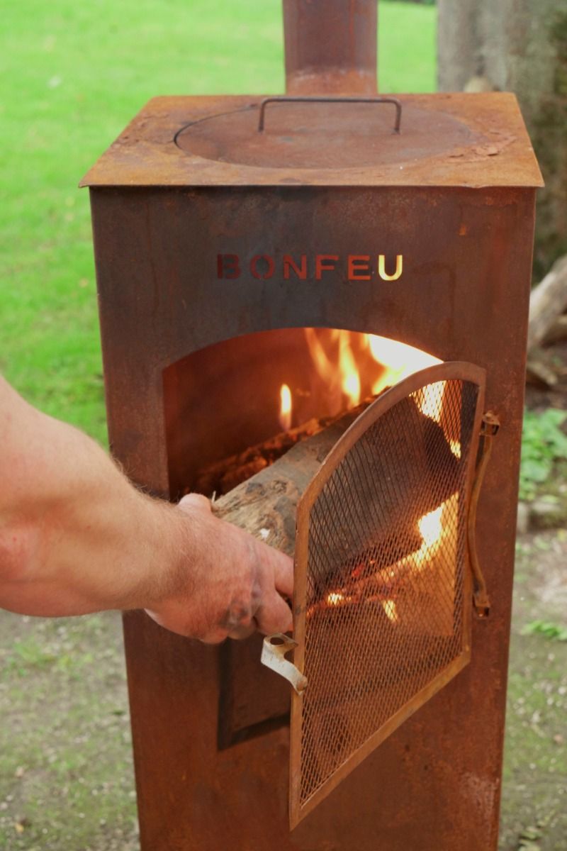 BonFeu BonCarré QLP chimenea de jardín Corten
