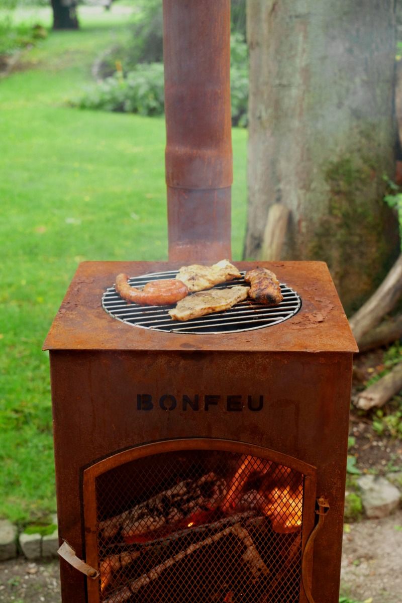 BonFeu BonCarré QLP chimenea de jardín Corten