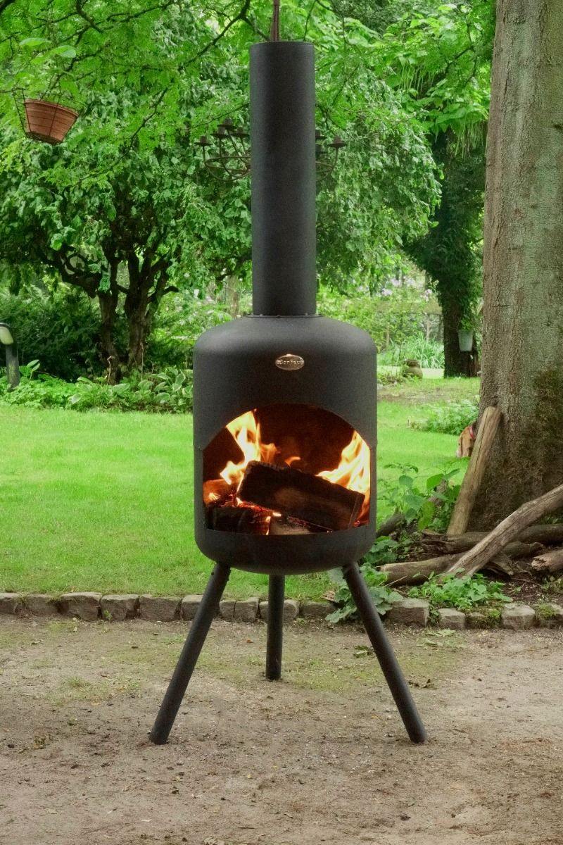 BonFeu BonSelo Negro chimenea de jardín
