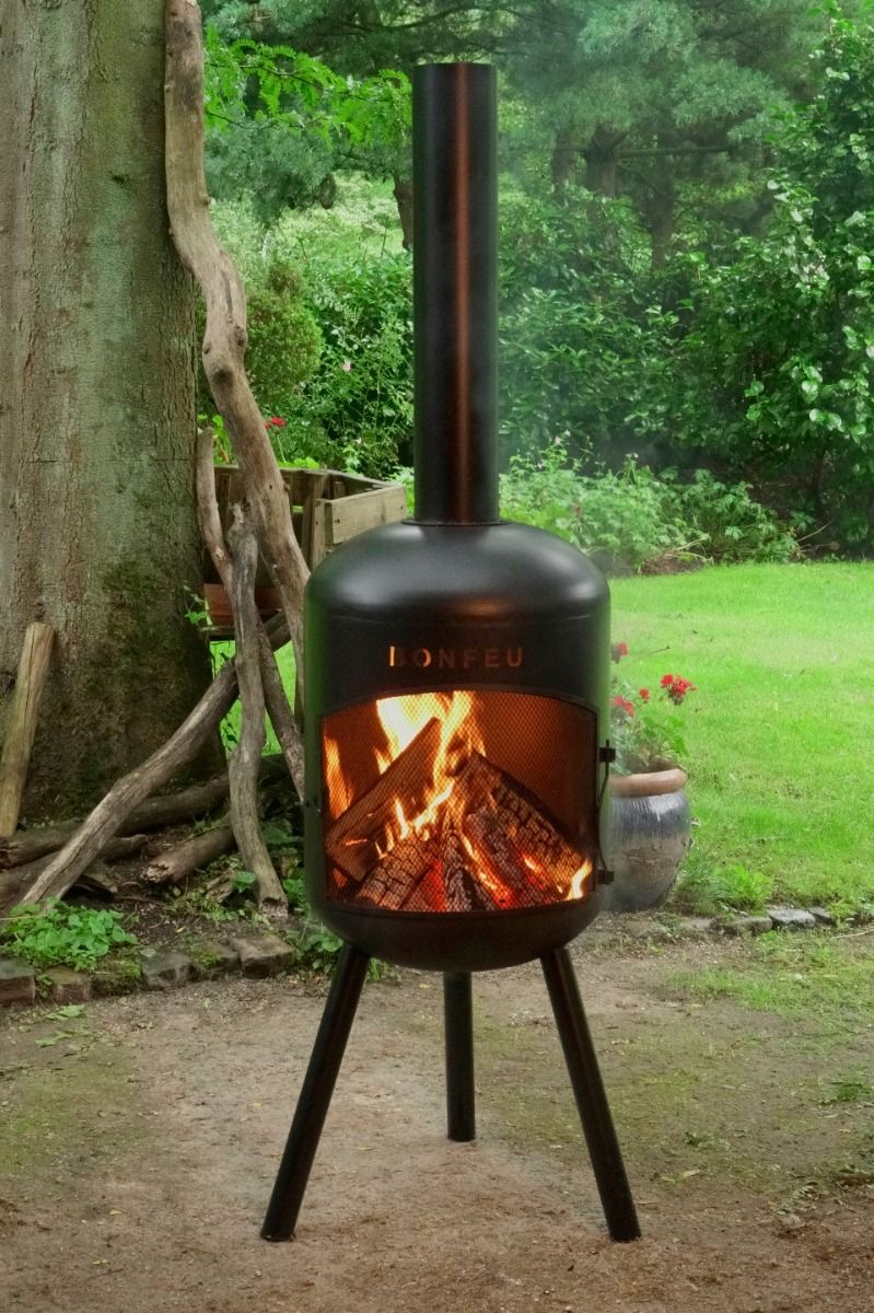 BonFeu BonBono Negro chimenea de jardín BonFeu BonBono Negro chimenea de jardín