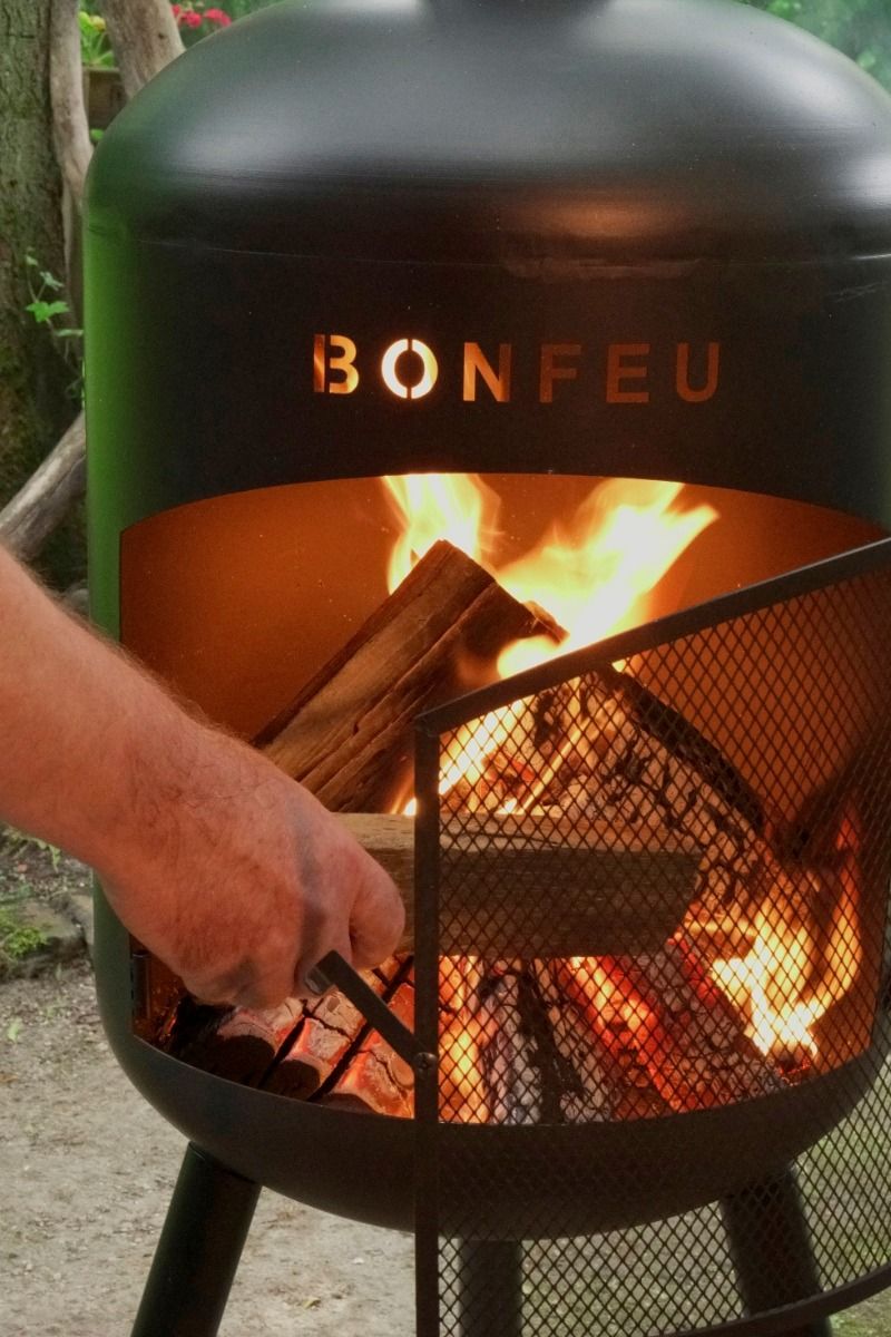 BonFeu BonBono Negro chimenea de jardín