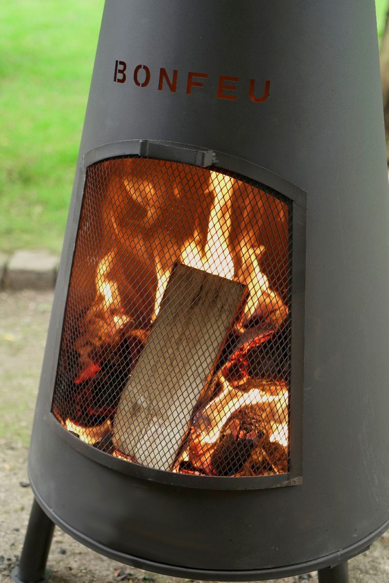 BonFeu BonPyra Negro chimenea de jardín