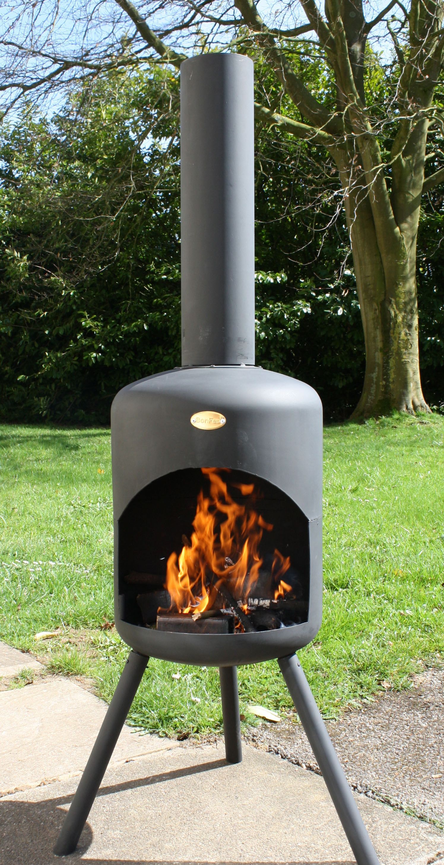BonFeu BonSelo Negro chimenea de jardín