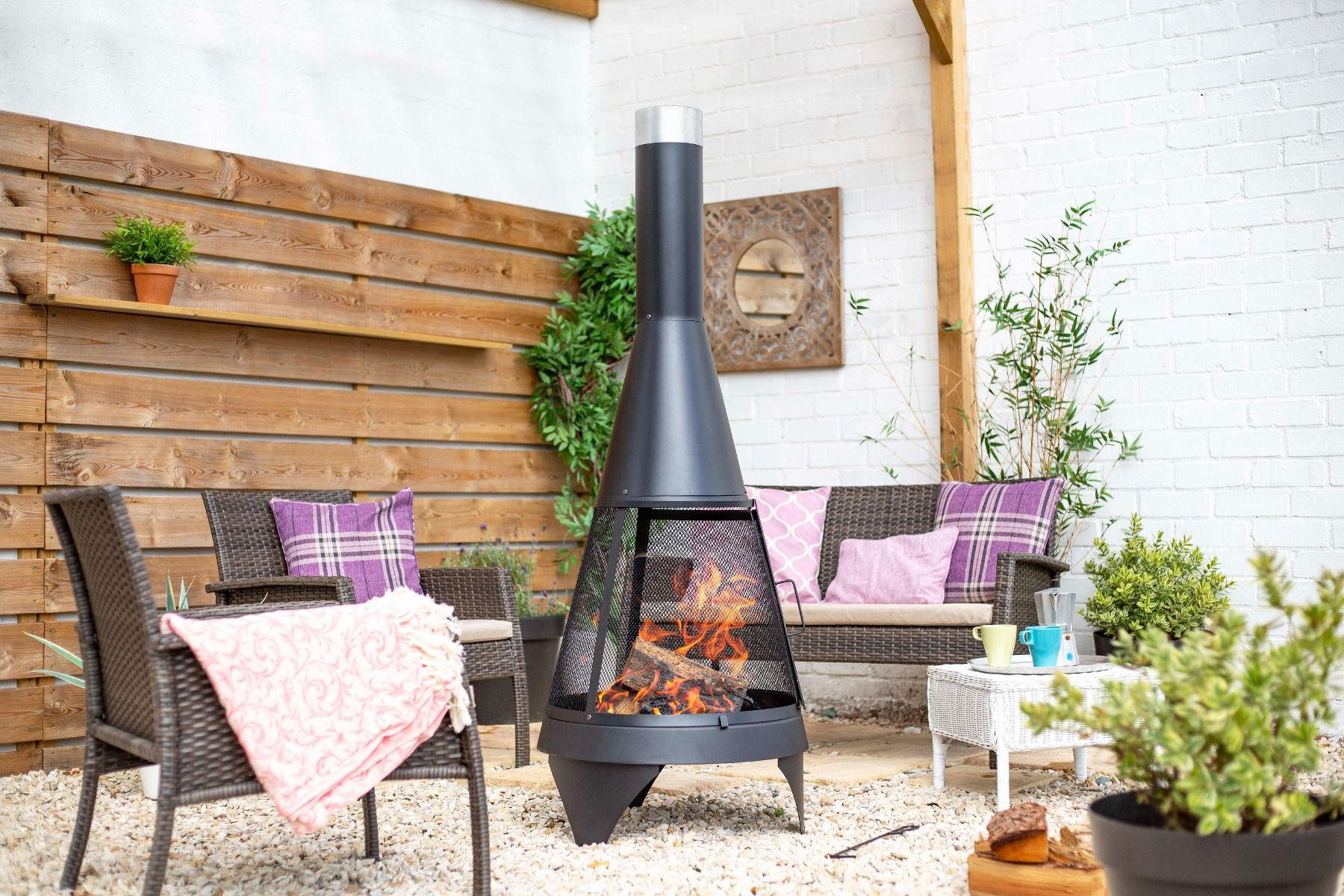 La Hacienda Colorado Mesh Chimenea exterior 160