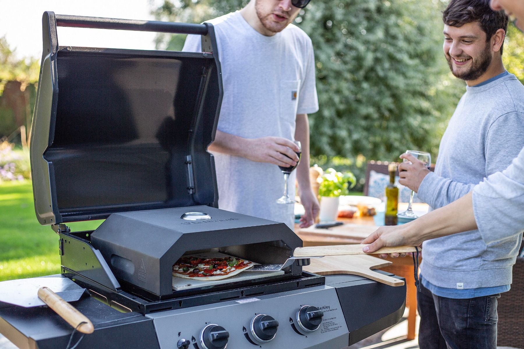 La Hacienda Firebox BBQ Horno para pizzas (Negro)