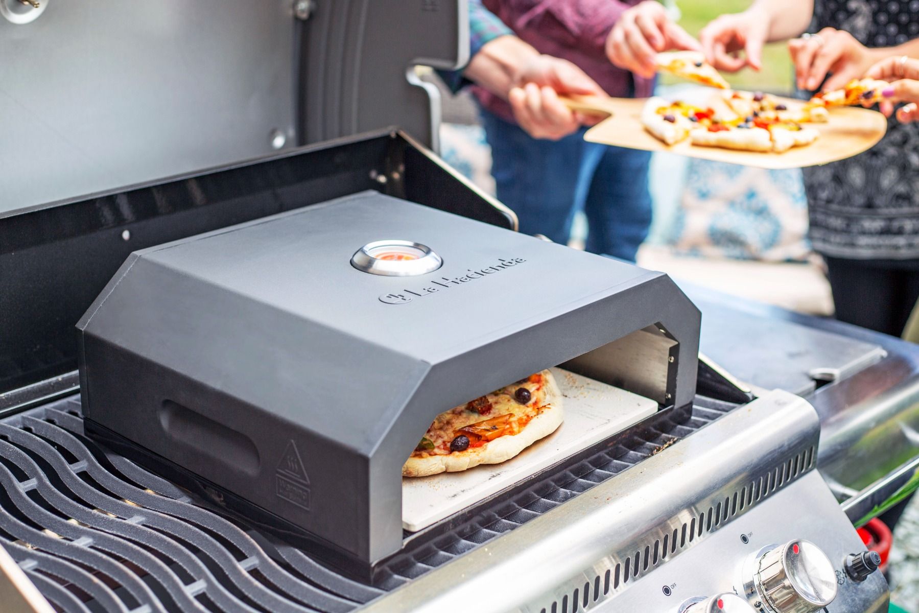 La Hacienda Firebox BBQ Horno para pizzas (Negro)