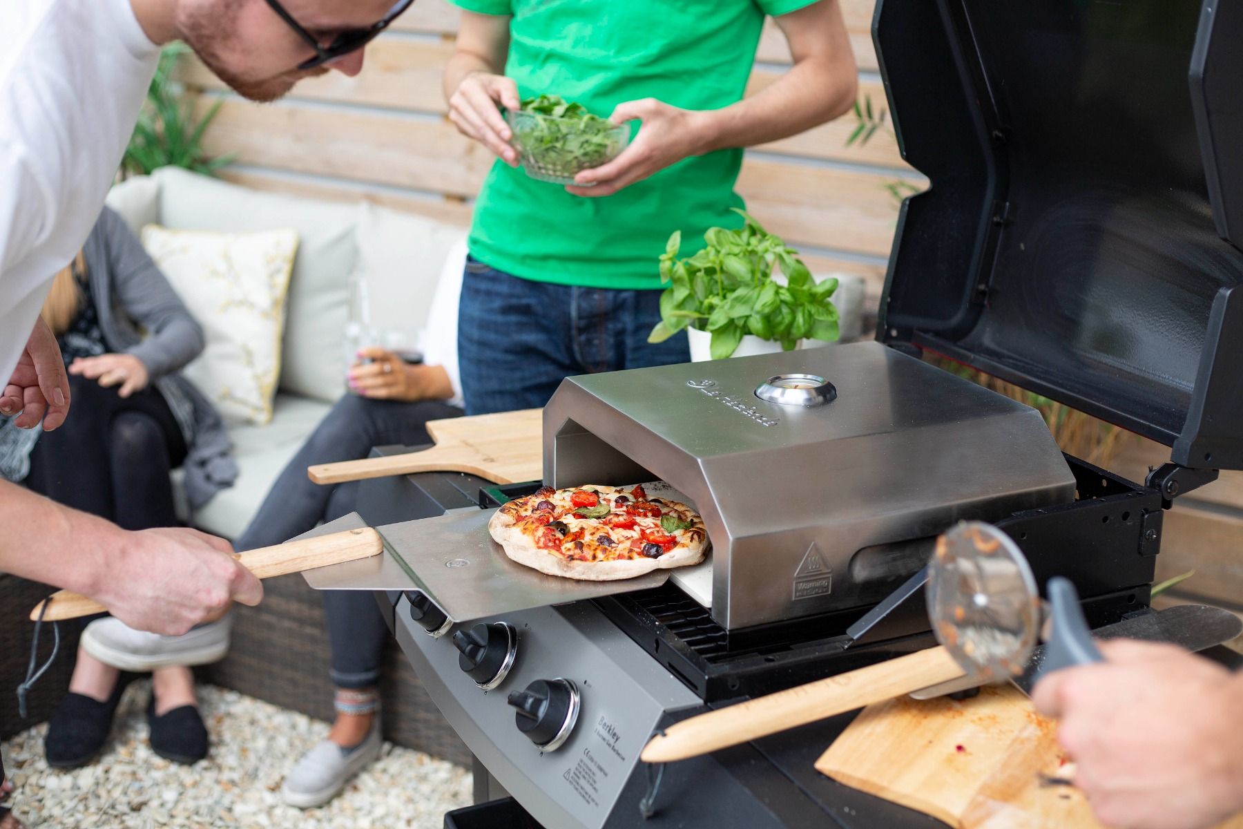 La Hacienda Firebox BBQ Horno para pizzas (Acero inoxidable)