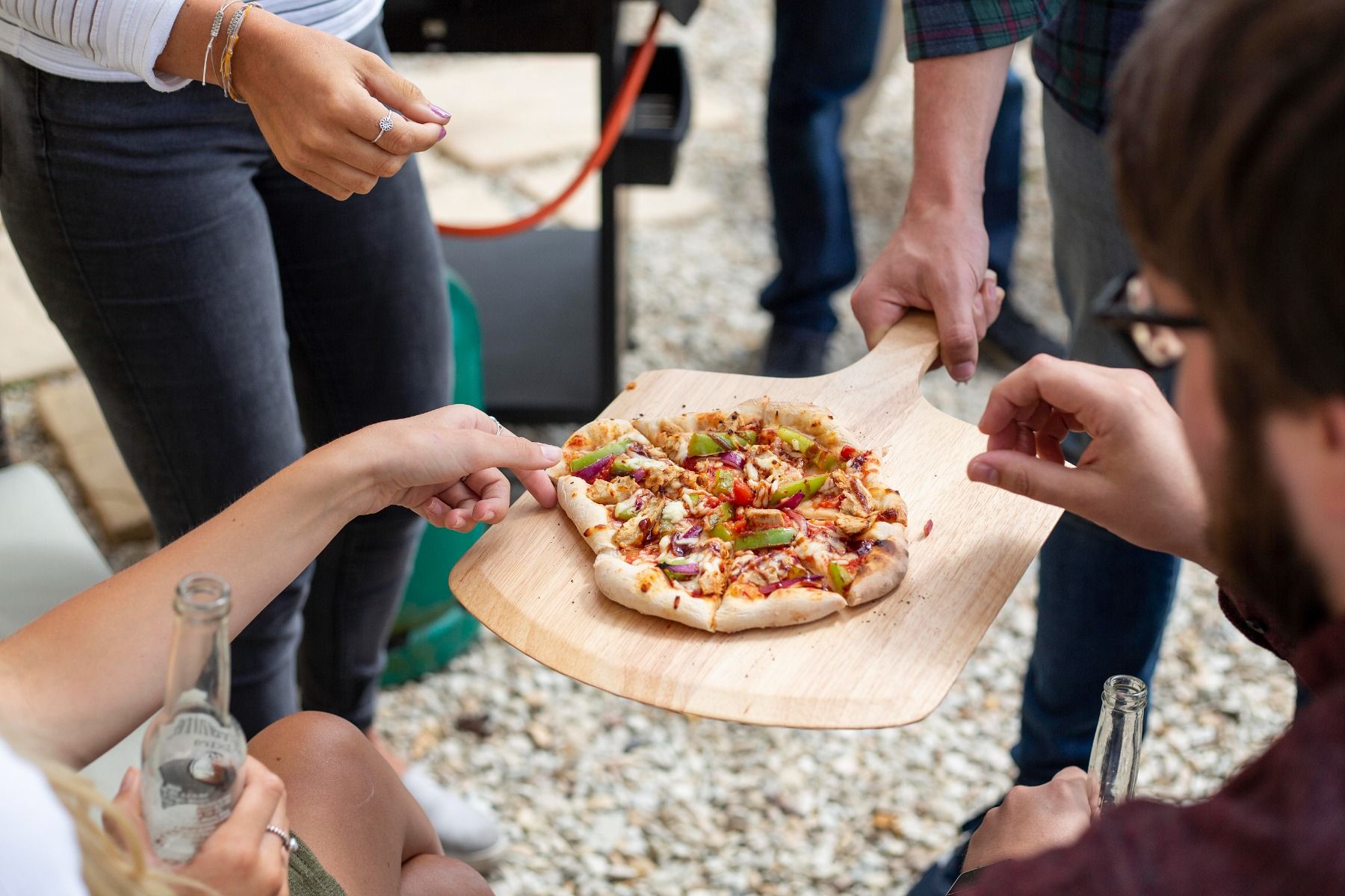 La Hacienda Estante para servir pizza