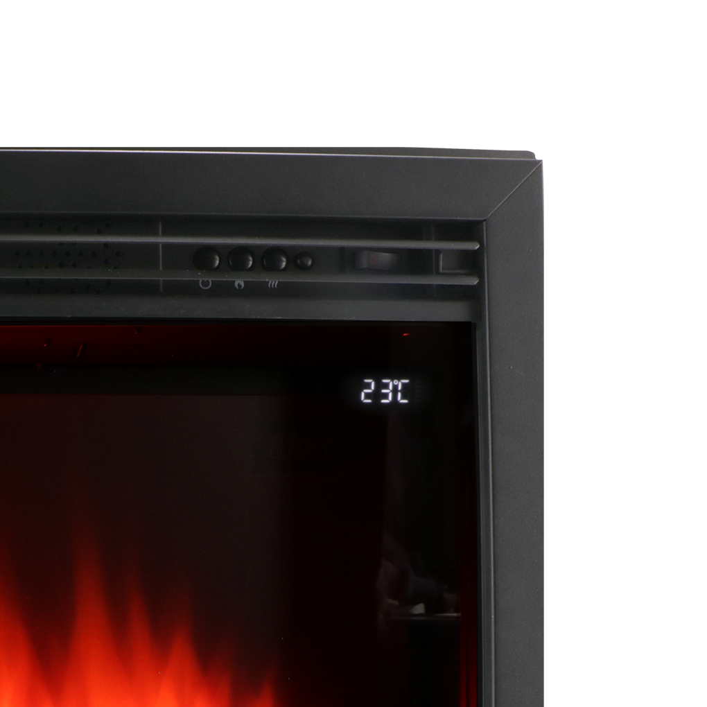 Livin'flame Chimenea de inserción Arosa Wifi Negro