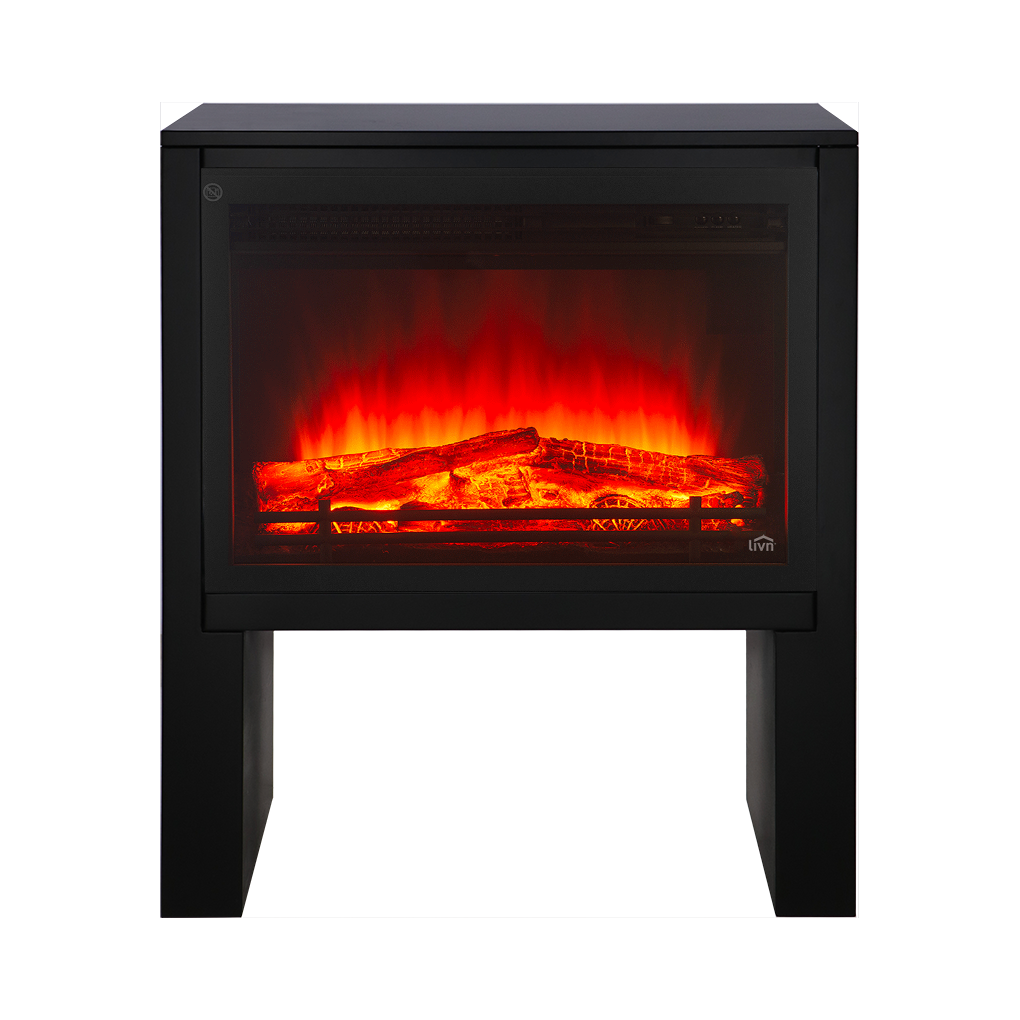 Livin' flame repisa de chimenea Ardez Negro