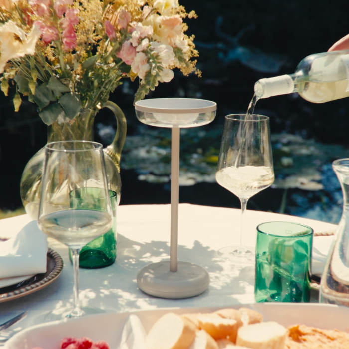 Lámpara solar de mesa Bobbie arena ZOLUNA