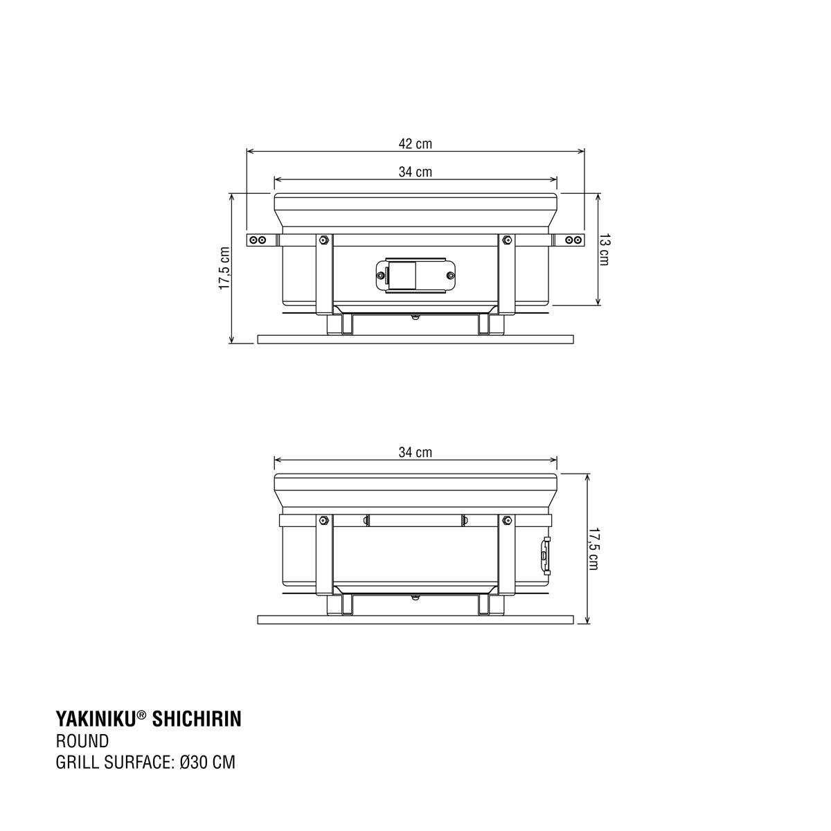 Barbacoa de mesa Shichirin MEDIUM redonda
