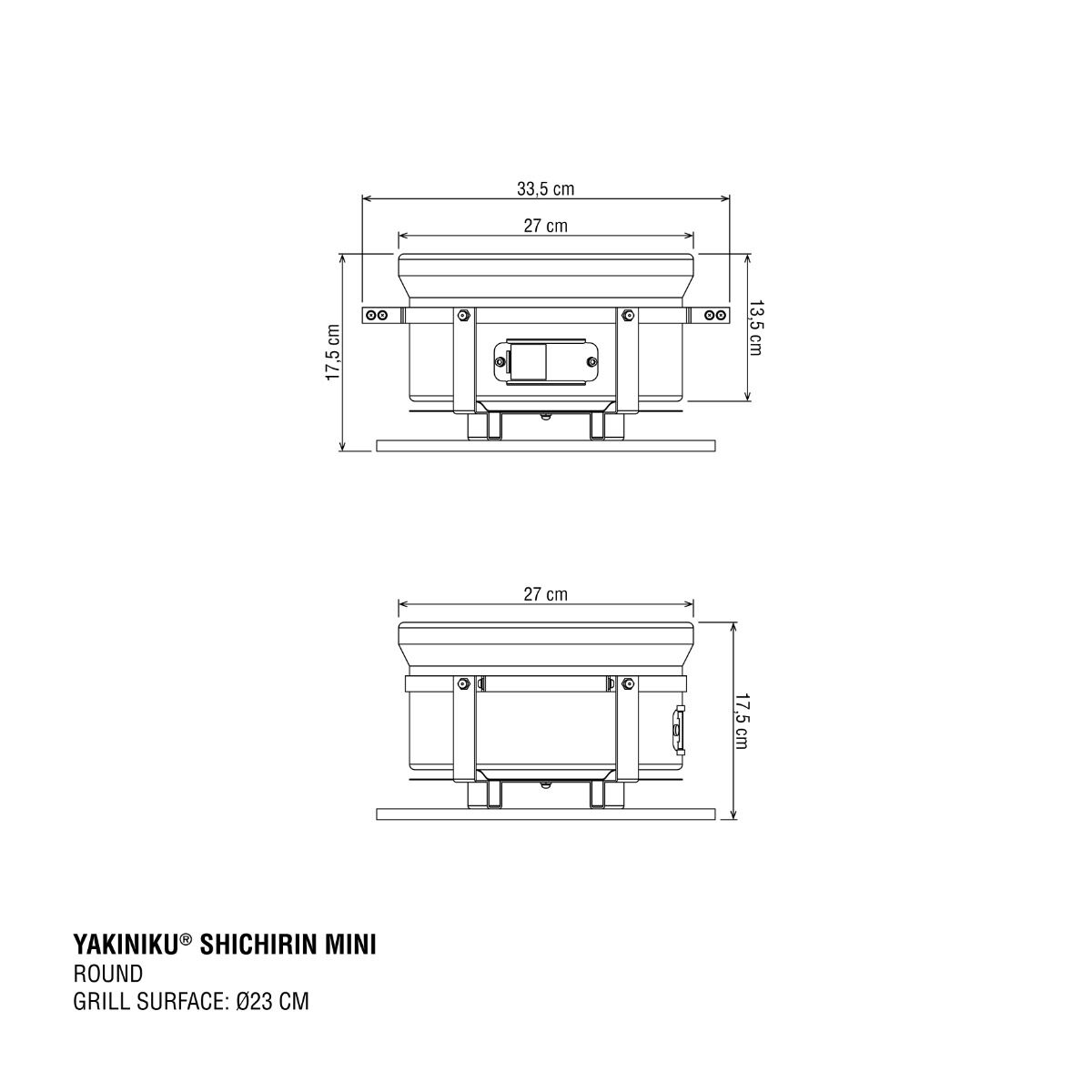 Parrilla de mesa MINI Redonda Shichirin YAKINIKU