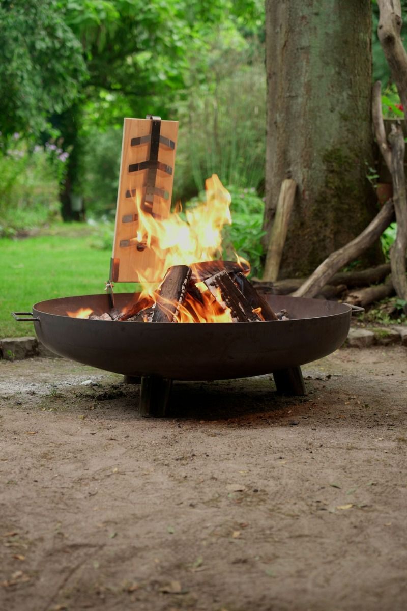 MOODZ Cuenco de Fuego Feet & Handle Acero corten Ø 80 cm