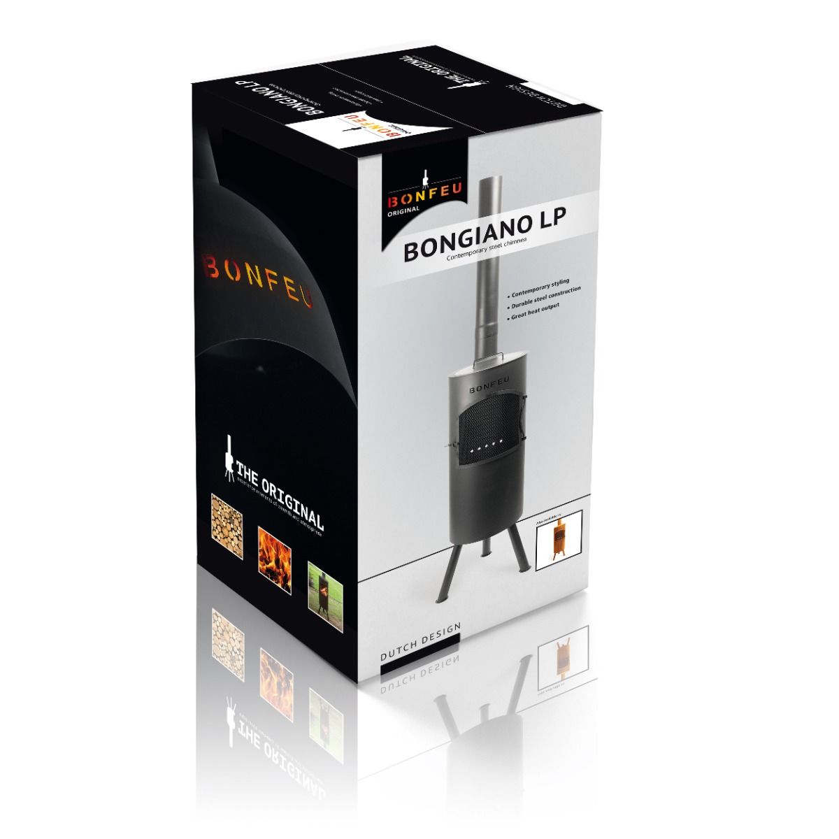 BonFeu BonGiano LP Negro chimenea de jardín