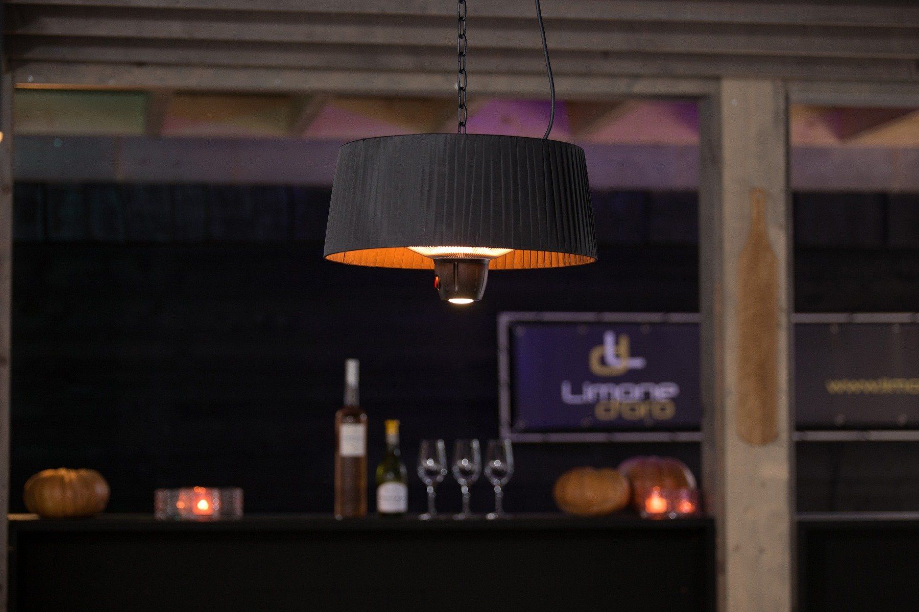 Sunred Artix Calentador Colgante 1500 Negro