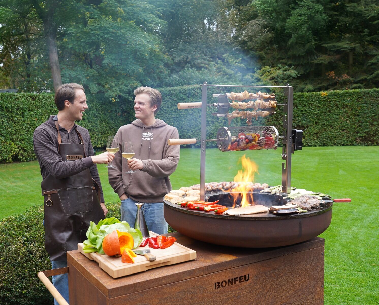 Barbacoa plancha BonBiza Island XL corten BonFeu