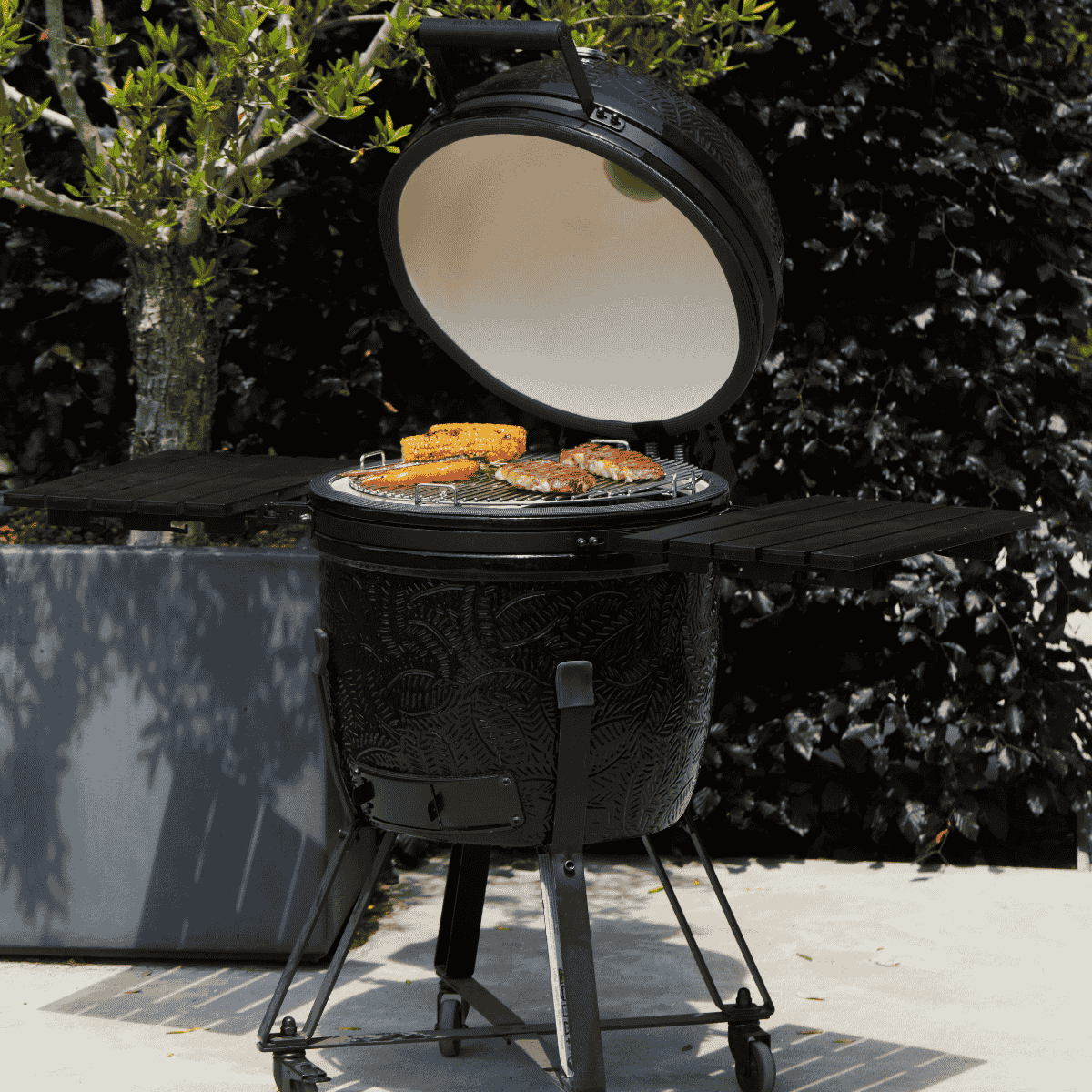 Barbacoa cerámica Kamal Extra Large negro mate Barbecook