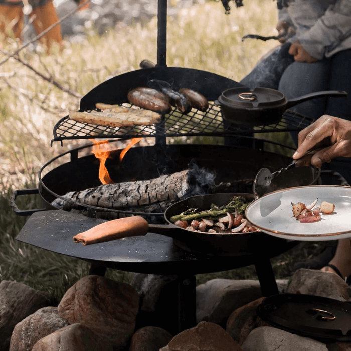 Barebones Cowboy Brasero Grill Sistema Side Table 23′