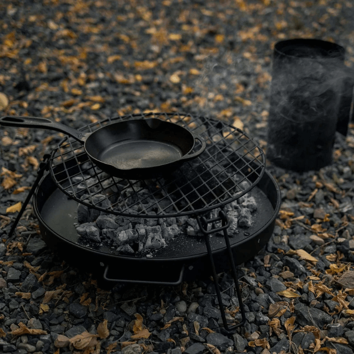 Barebones Fire Pit Parrilla Barbacoa - Redonda