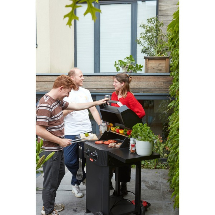 Barbecook E-Luca Barbacoa Eléctrica con Mesas Laterales