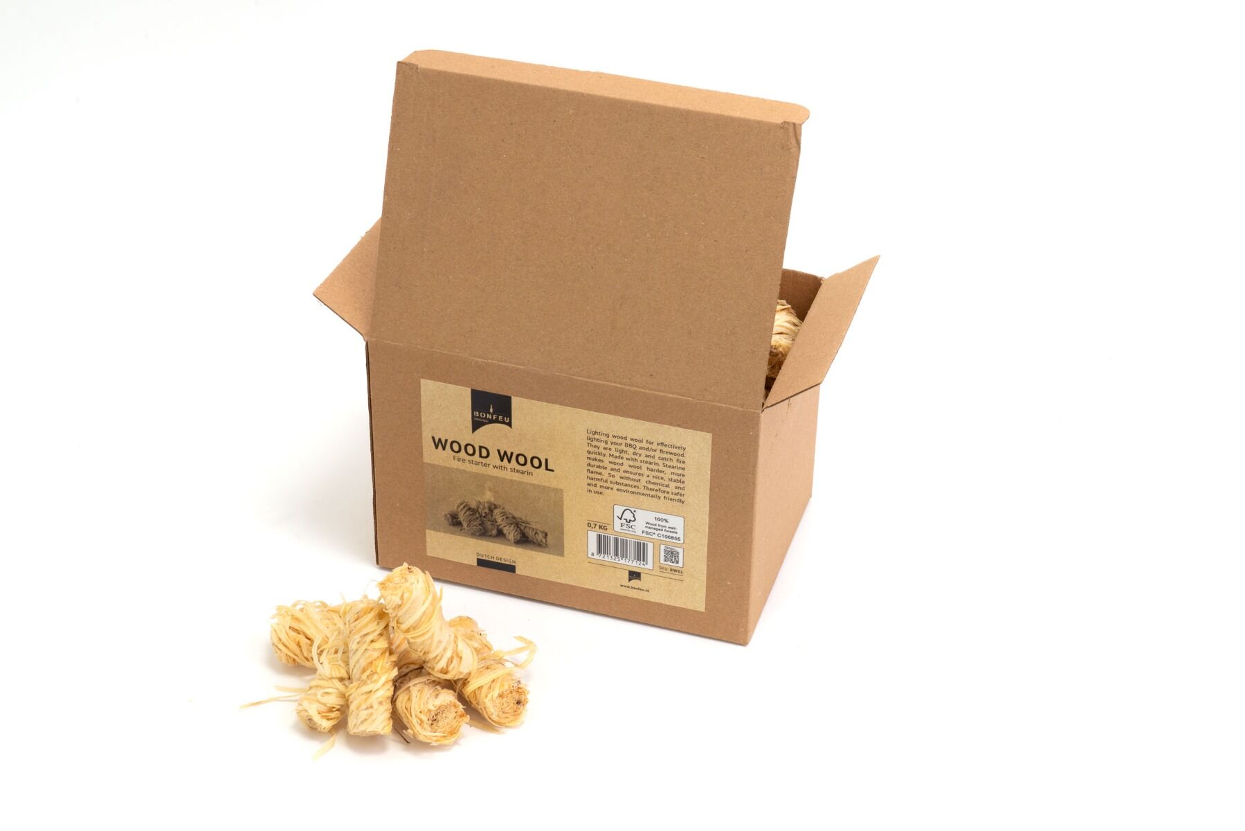 BonFeu Virutas de Madera para Encender 0,7 kg - 60 piezas BonFeu Virutas de Madera para Encender 0,7 kg - 60 piezas