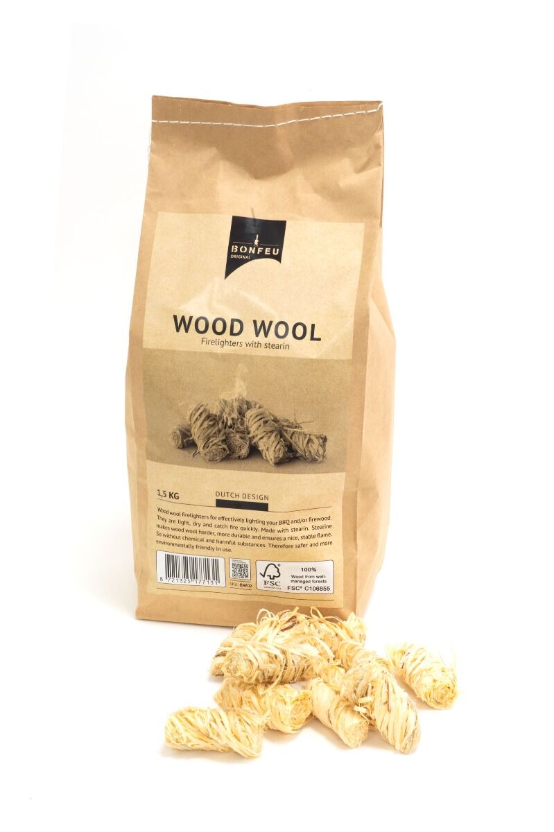 Virutas de madera para encender 1,5 kg BonFeu