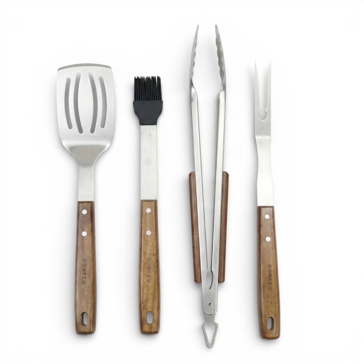 Utensilios barbacoa 4 piezas BonFeu BonTool
