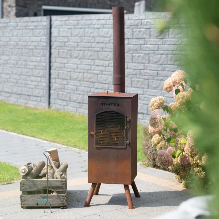 BonFeu BonCarré Corten Chimenea de jardín