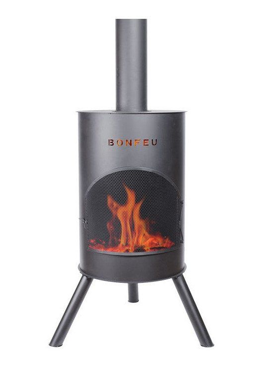 BonFeu BonTon 50 Negro chimenea de jardín