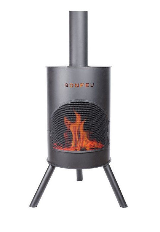 BonFeu BonTon 50 Negro Chimenea Exterior