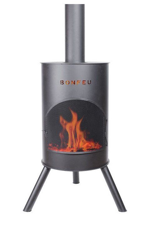 BonFeu BonTon 60 Negro chimenea de jardín