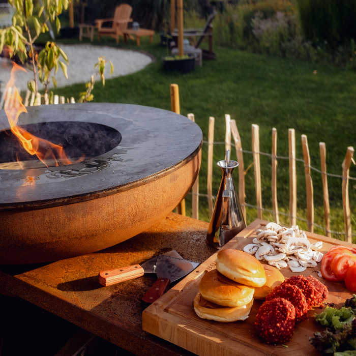 Barbacoa plancha BonBiza Island corten BonFeu