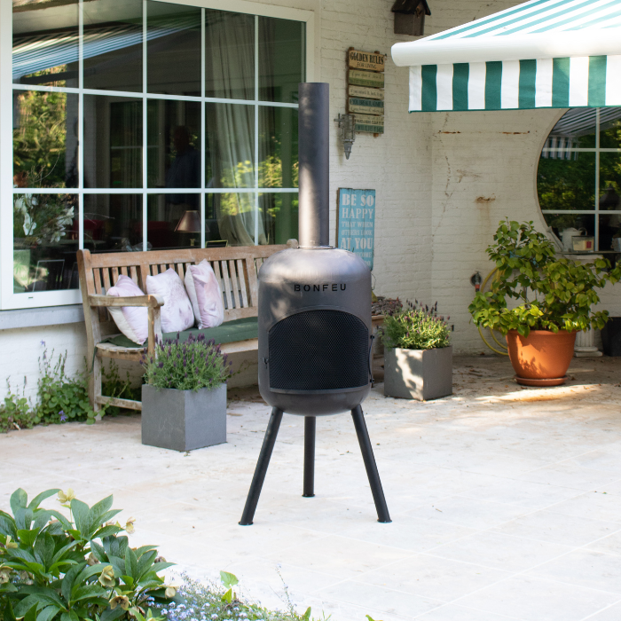 BonFeu BonBono Negro Chimenea Exterior BonFeu BonBono Negro Chimenea Exterior