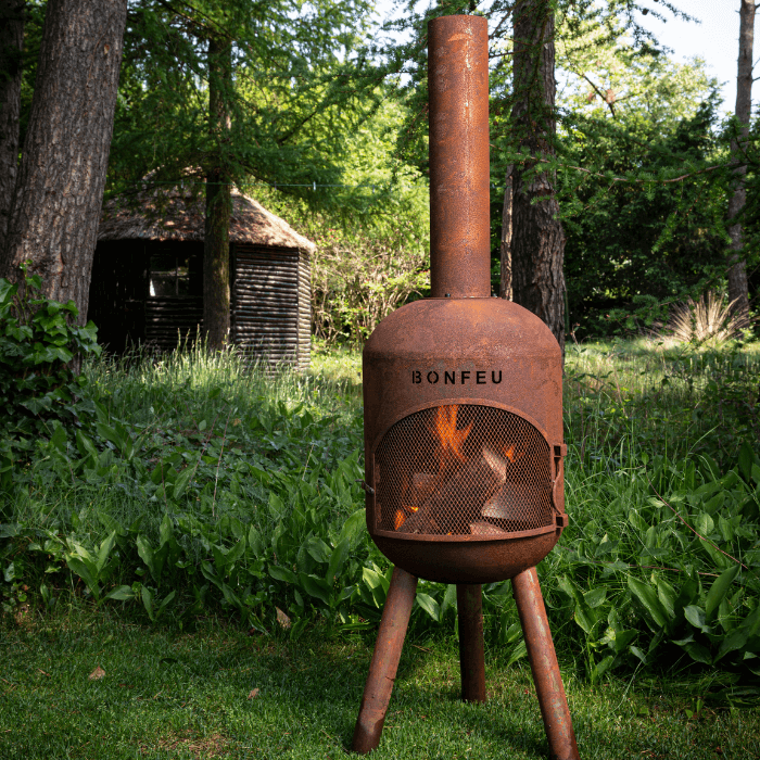 BonFeu BonBono Chimenea Exterior Óxido