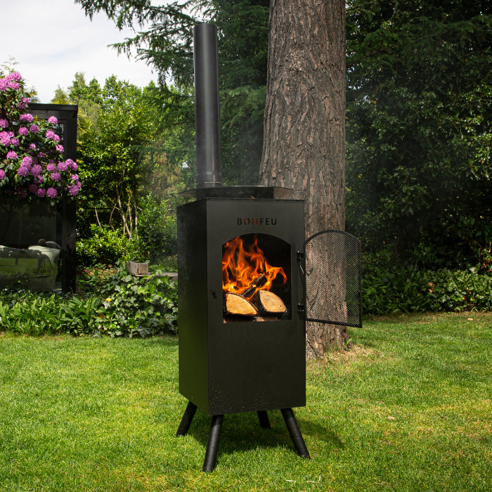 BonFeu BonCarré Negro Chimenea Exterior