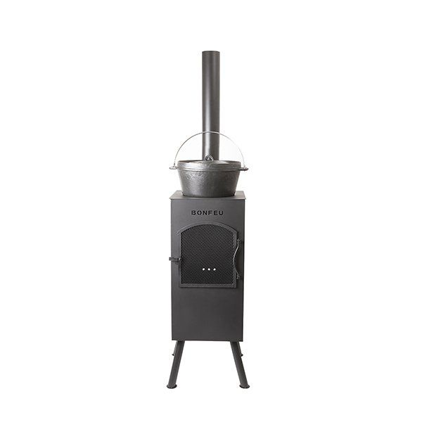 BonFeu BonCarré QLP Negro Chimenea Exterior