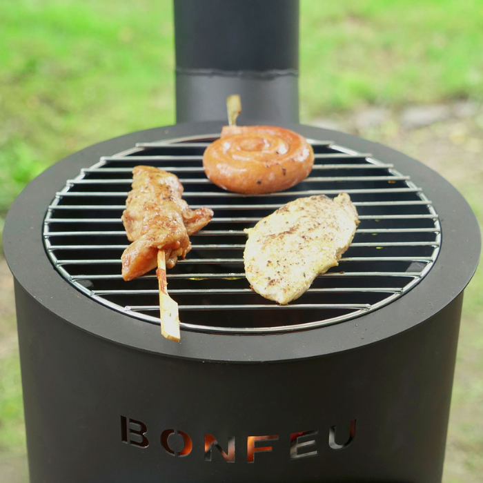 BonFeu BonGiano LP Negro Chimenea Exterior