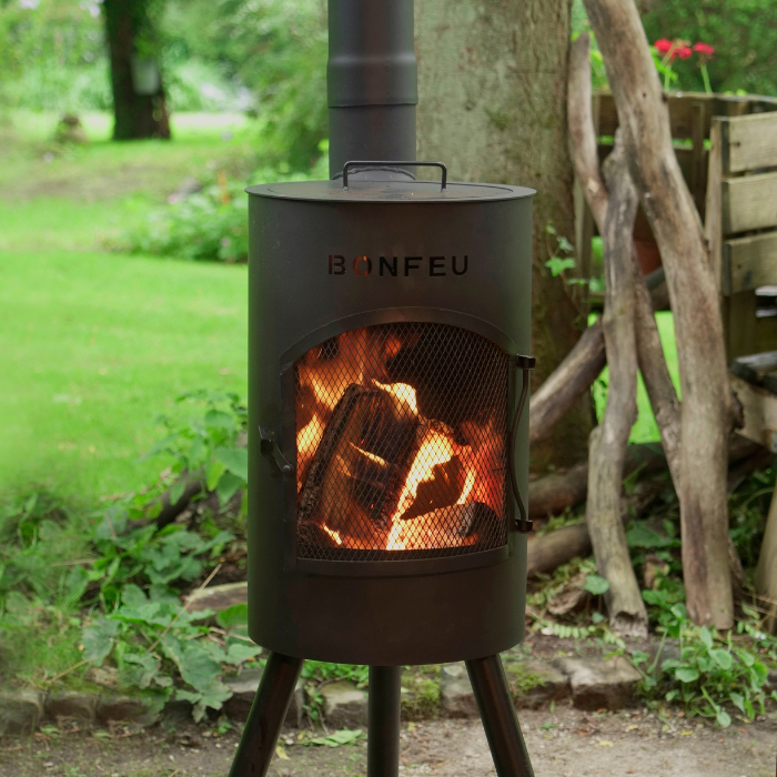 BonFeu BonGiano SP Negra Chimenea Exterior