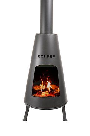 BonFeu BonPyra Negro chimenea de jardín