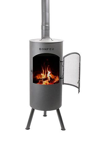 BonFeu Bontino LP Negro chimenea de jardín