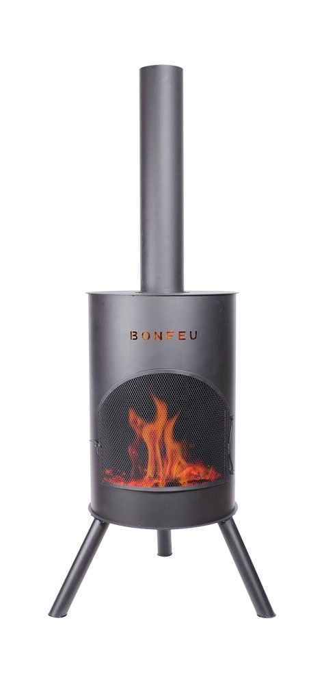 BonFeu BonTon 60 Negro chimenea de jardín