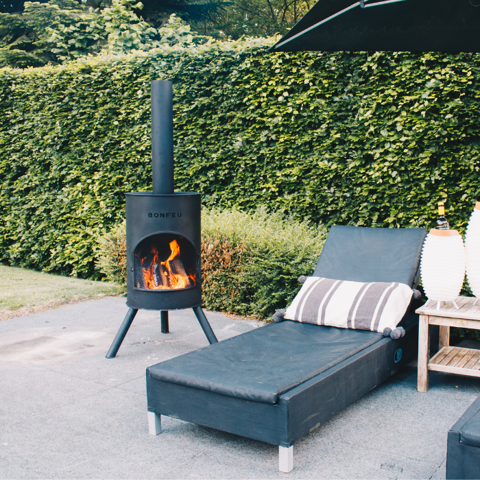 BonFeu BonTon 40 Negro Chimenea Exterior