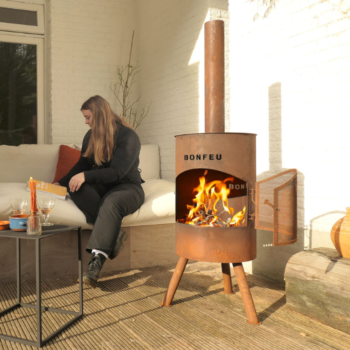 BonFeu BonTon 40 Corten  Chimenea Exterior