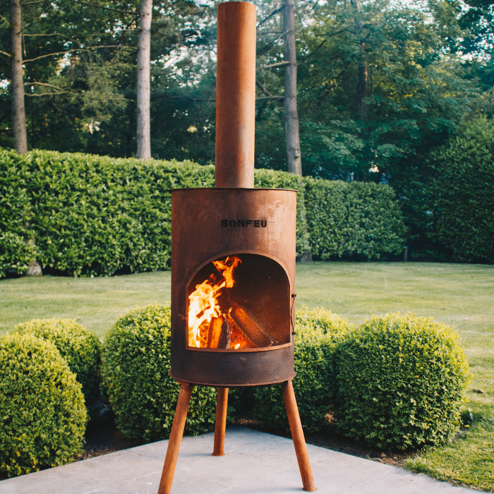 BonFeu BonTon 50 Corten Chimenea exterior