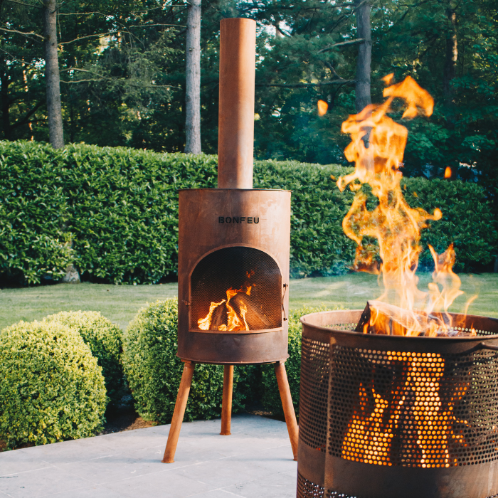 BonFeu BonTon 60 Corten Chimenea exterior