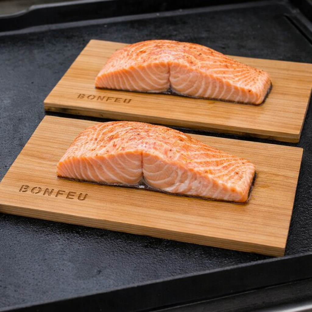 Tablas para ahumar de madera de cedro FlavorBoard (2 piezas) BonFeu