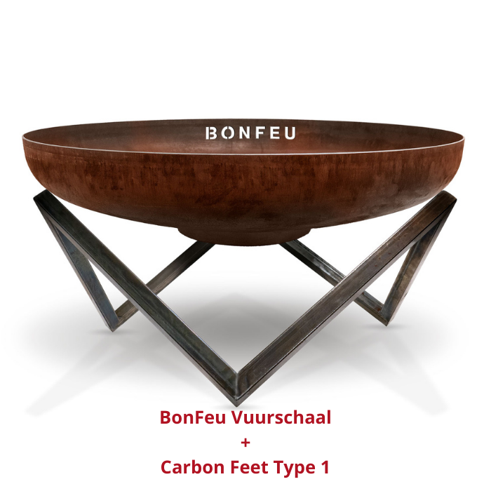 Cuenco de fuego BonFeu Ø 80 cm acero corten