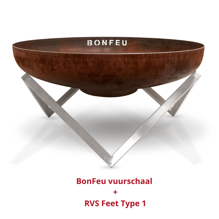 Cuenco de fuego BonFeu Ø 80 cm acero corten